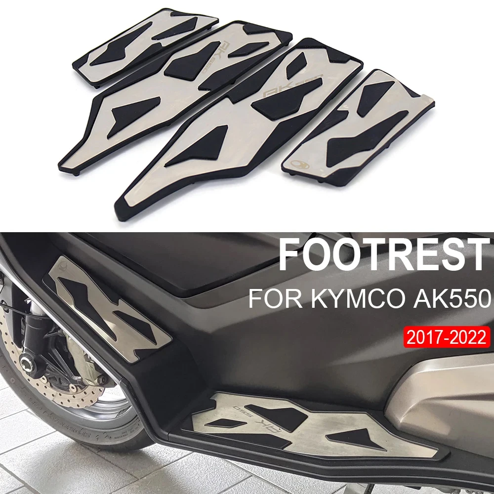 

For KYMCO AK550 ak550 AK 550 2017 2018 2019 2020 Motorcycle Footrest Foot Pegs Pedal Footboard Plate Footpad