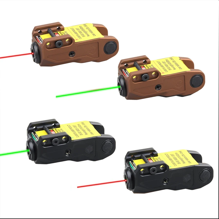 VipeRay Tactical Mini Laser Sight Pistol Gun Red&Green Dot Laser Lights With Picatinny Rail Mount for Pistol