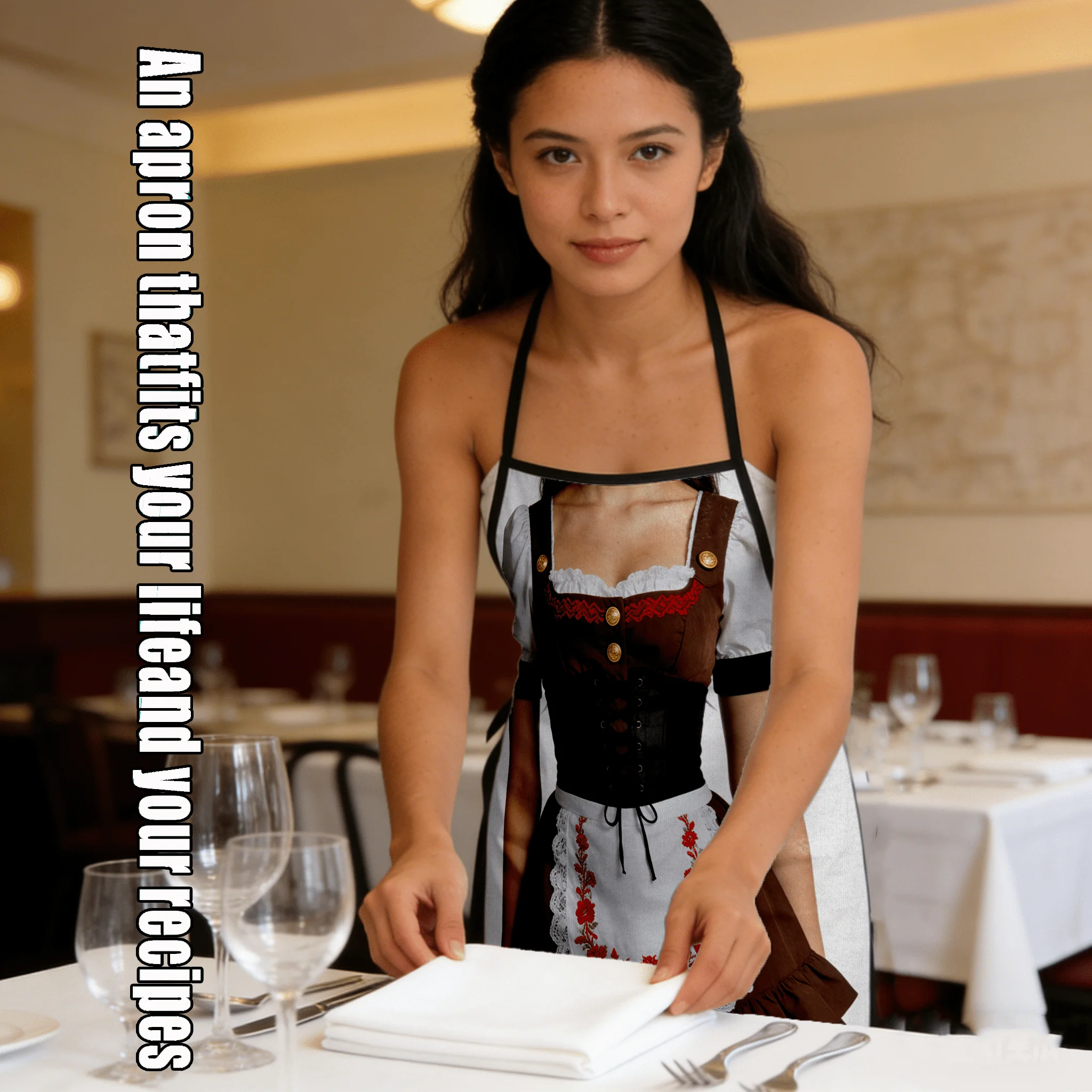 ชุดเดรส Dirndl ลายผ้ากันเปื้อน - Kitchen Baking Gifts บทวิจารณ์และราคา