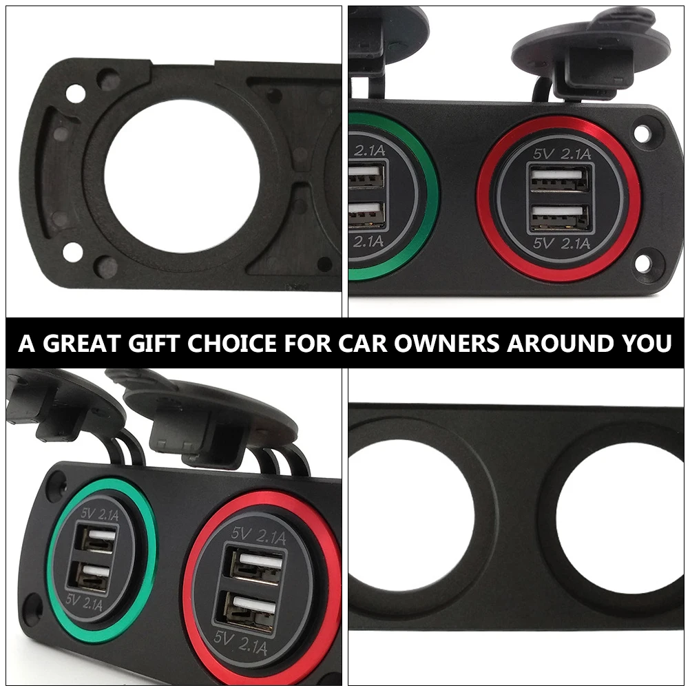 

2pcs Car Fixed Panel ABS Durable Self Installation Suitable Car Motorcycle Ship Yacht Black Auto Parts