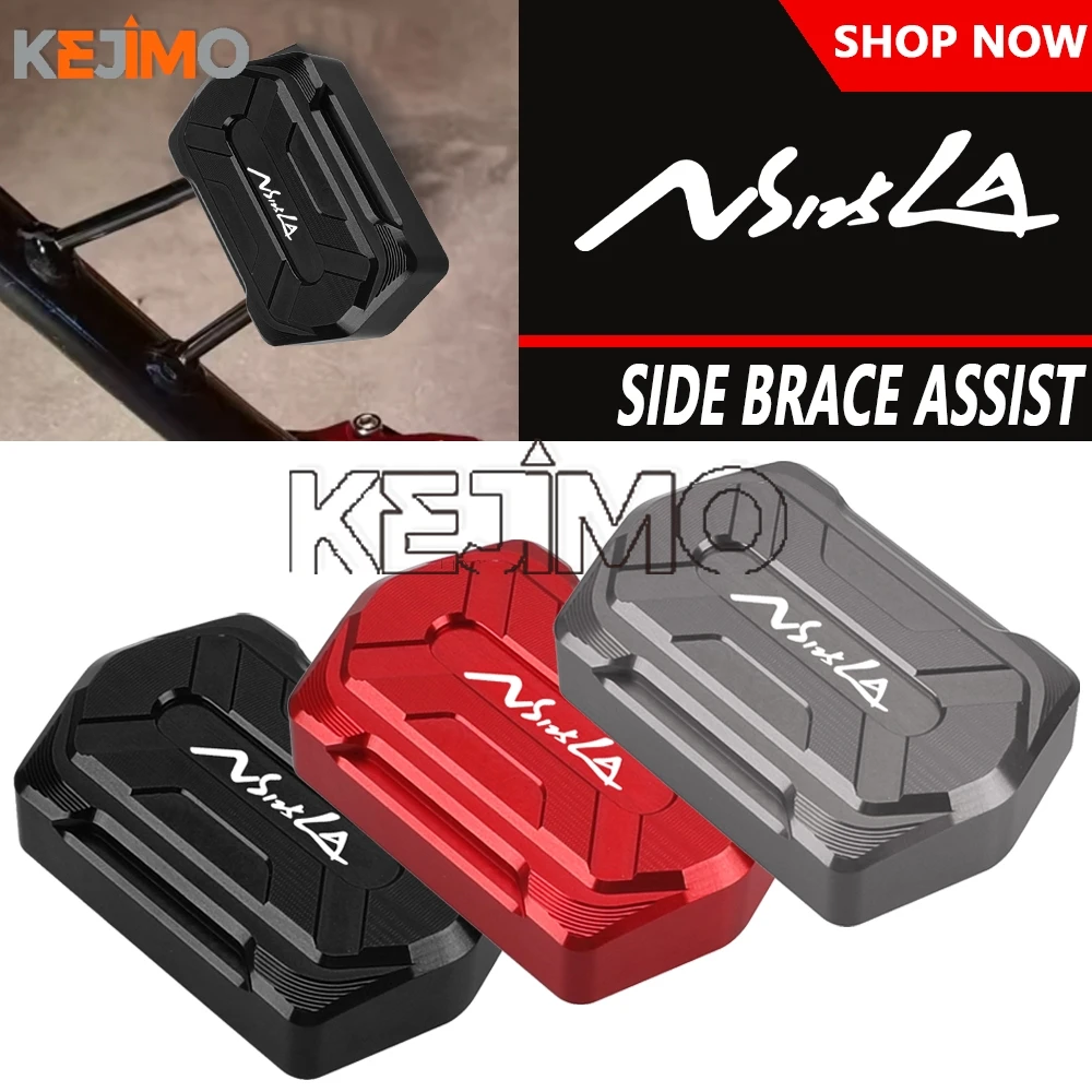 

Motorcycle Accessories FOR HONDA NS125LA NS 125LA 125la 2022 2023 2024 Foot Side Stand Extension Pad Kickstand Kick Stand Plate