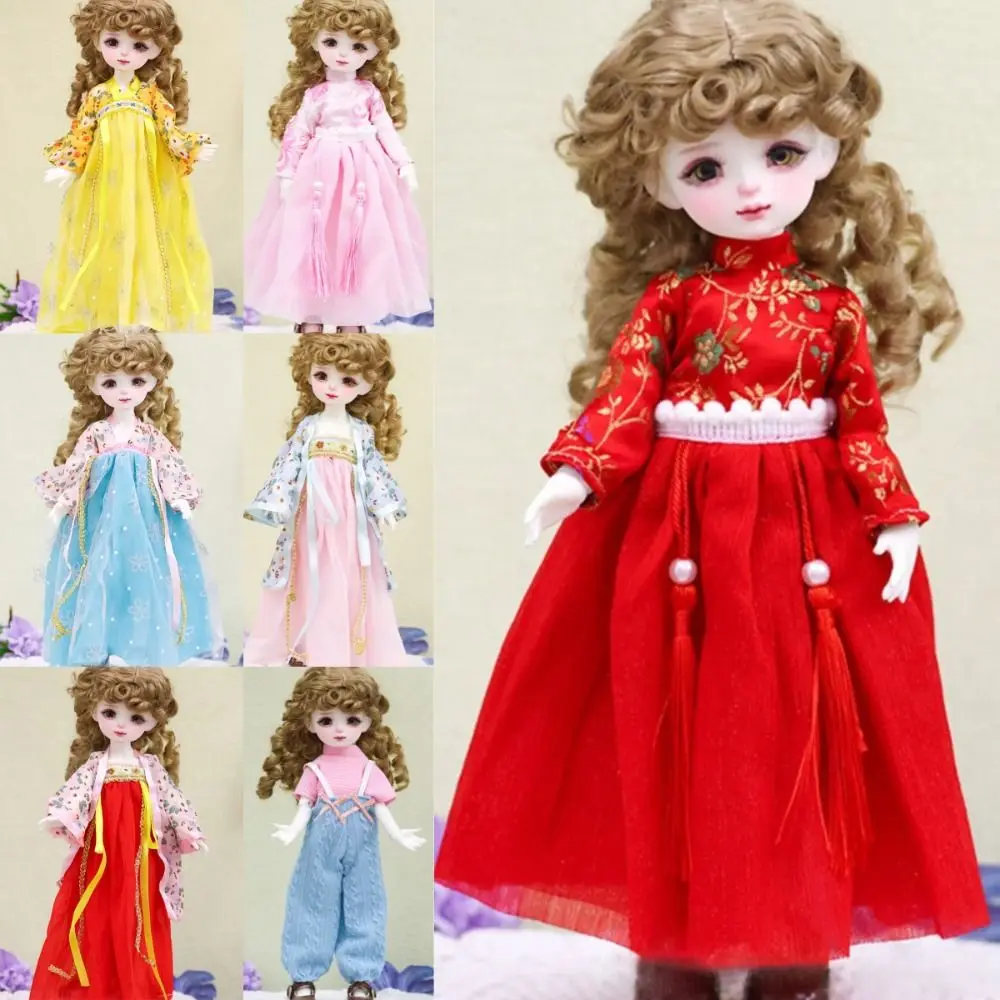 Casual Pretty 30cm Doll Clothes Handmade DIY 1/6 BJD Doll Clothing Replaceable Doll Dress (No Dolls and Shoes)