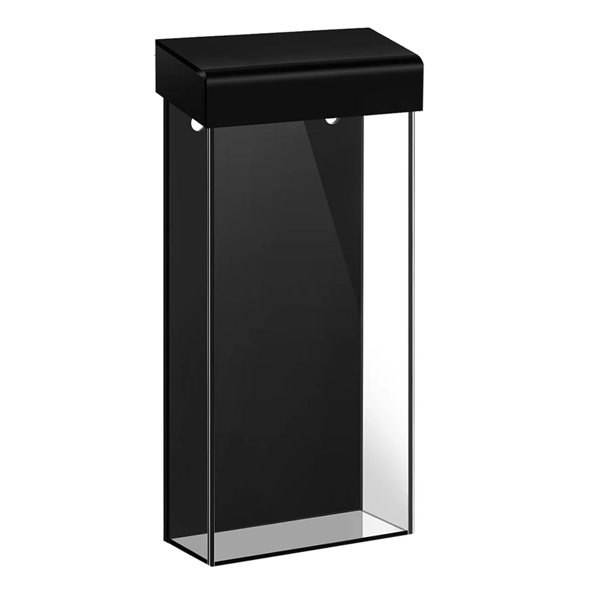 ABGV Outdoor Brochure Holder 4x9 Inch Waterproof Wall Mount Literature Box with Lid Clear Acrylic for Pamphlet Menu