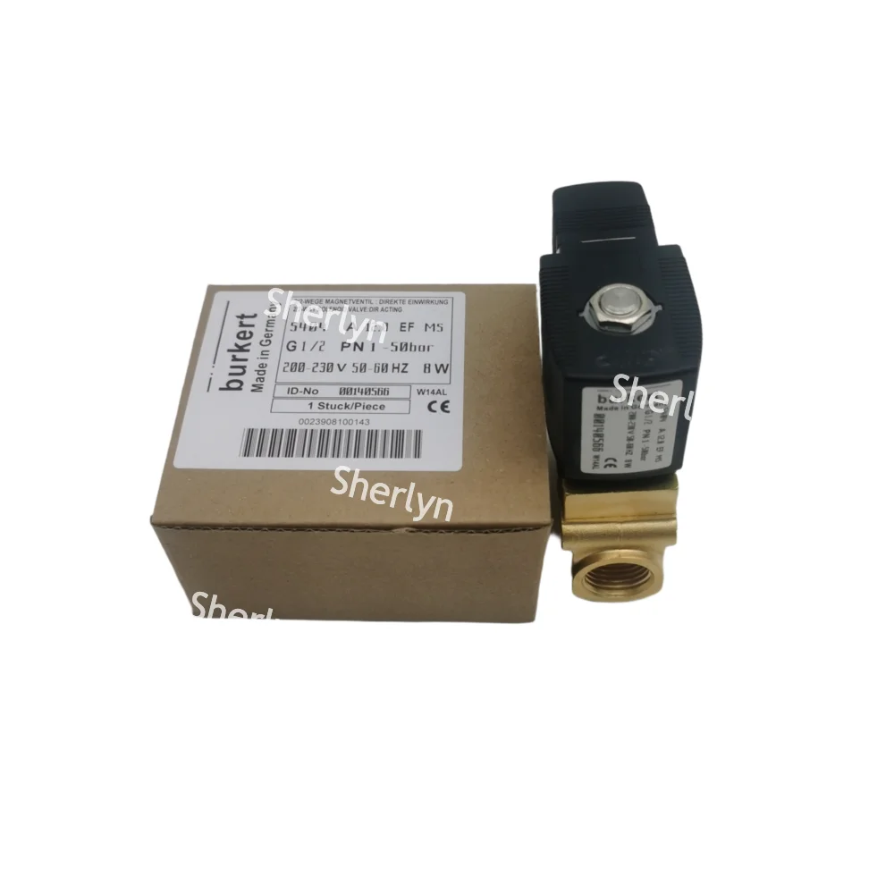 

PTFE 5404 Burkert 00140566 00134590 00140564 2/2-Way Solenoid Valve Type Normally Closed Brass Valve Body Coil 230V