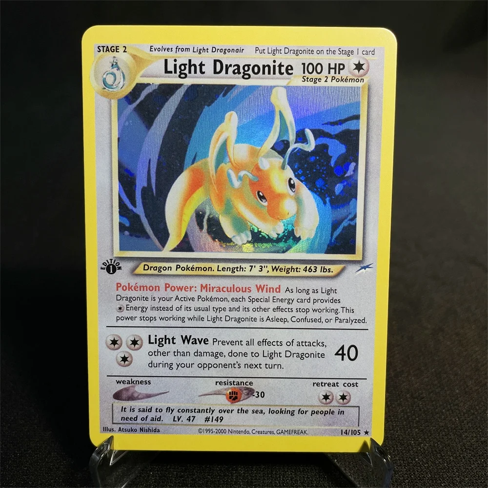 Pokémon Foil Flash Cards, Neo Destiny Series, Billy Bi, Dark Matphan Light, Flareon Collection Cards, Model Toy Gifts, Proxy Card