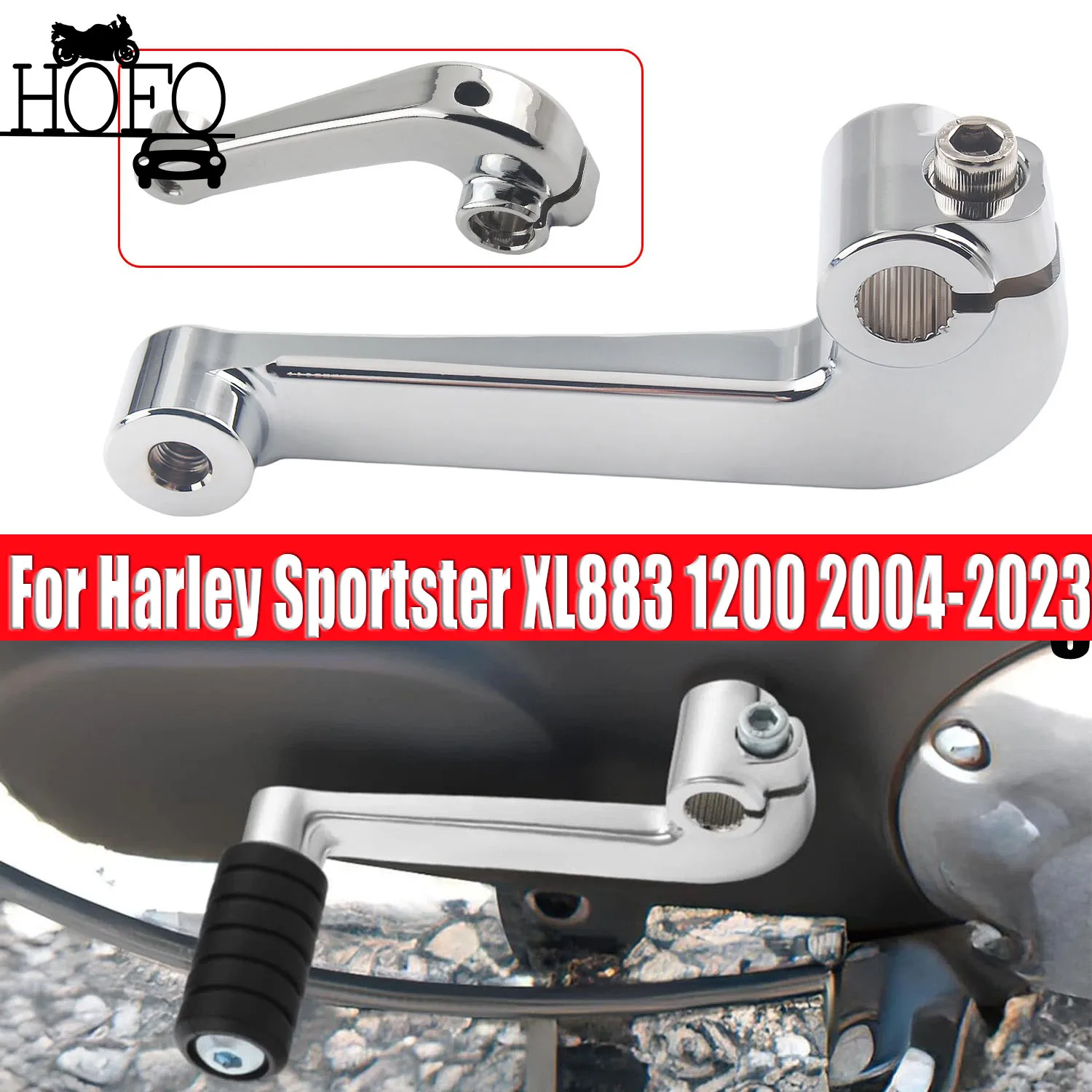 

For Harley Sportster XL883 1200 2004-2023 Motorcycle Mid Control Shift Lever