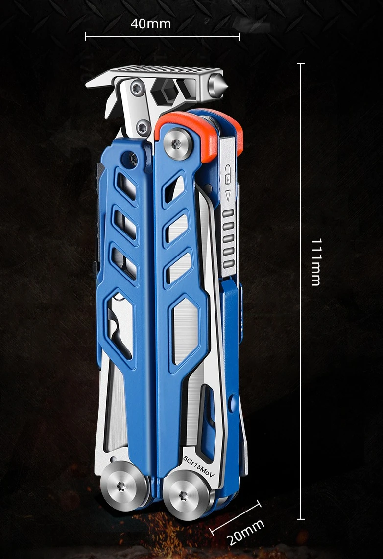New Outdoor Multifunctional Tiger Pliers Fold Tool Convenient Camping Emergency Safety Combination EDC Manual Tool High Quality