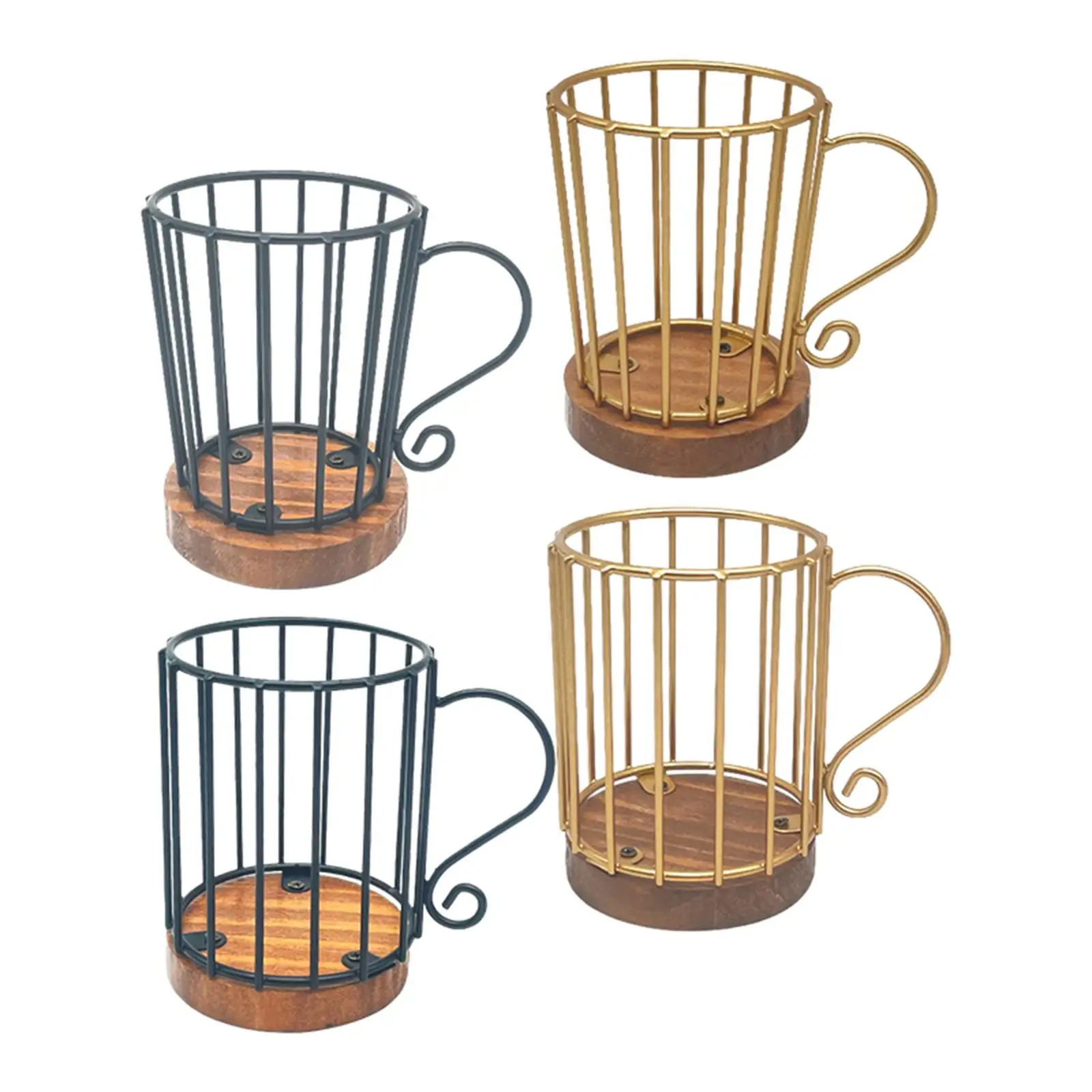 Coffee Filter Holder with Handle Farmhouse Basket for Counter Kitchen Coffee