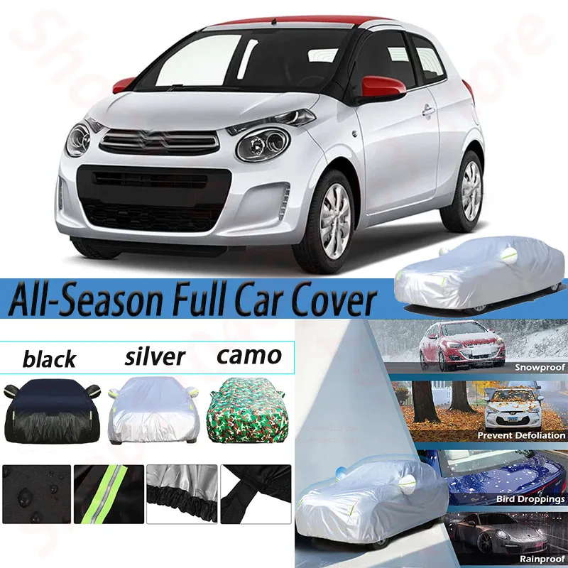 

Full Car Cover For Citroen C1 Waterproof Car Covers Outdoor Indoor Anti-UV Sun Rain Snow Ice Protection Dust Proof Cover
