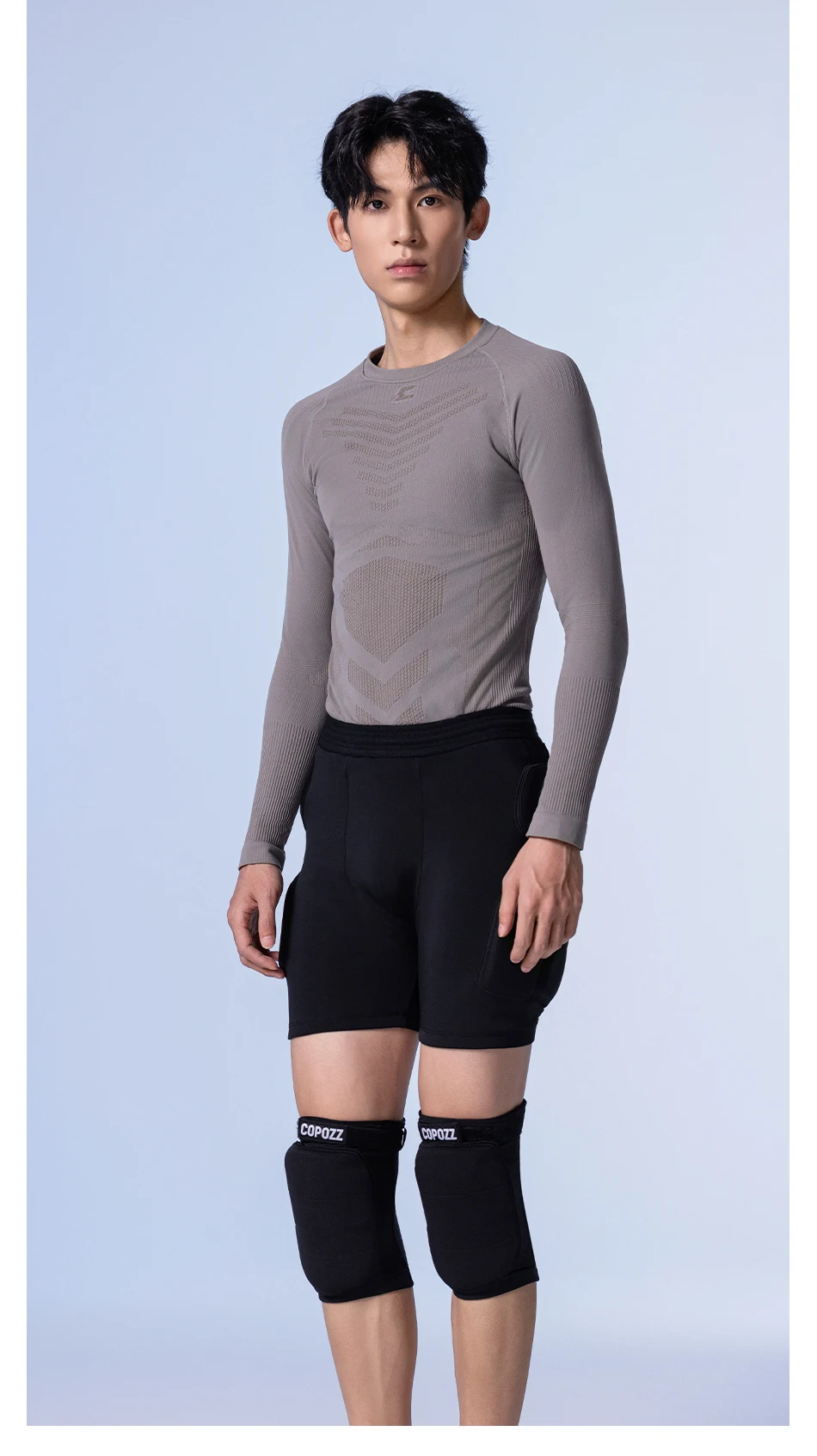 COPOZZ Extremsportarten Ski Skate Snowboard Schutz Skifahren Protektor Knieschützer Skating Schützende Hüfte Gepolsterte Shorts Hosen S-XL – Detail 17