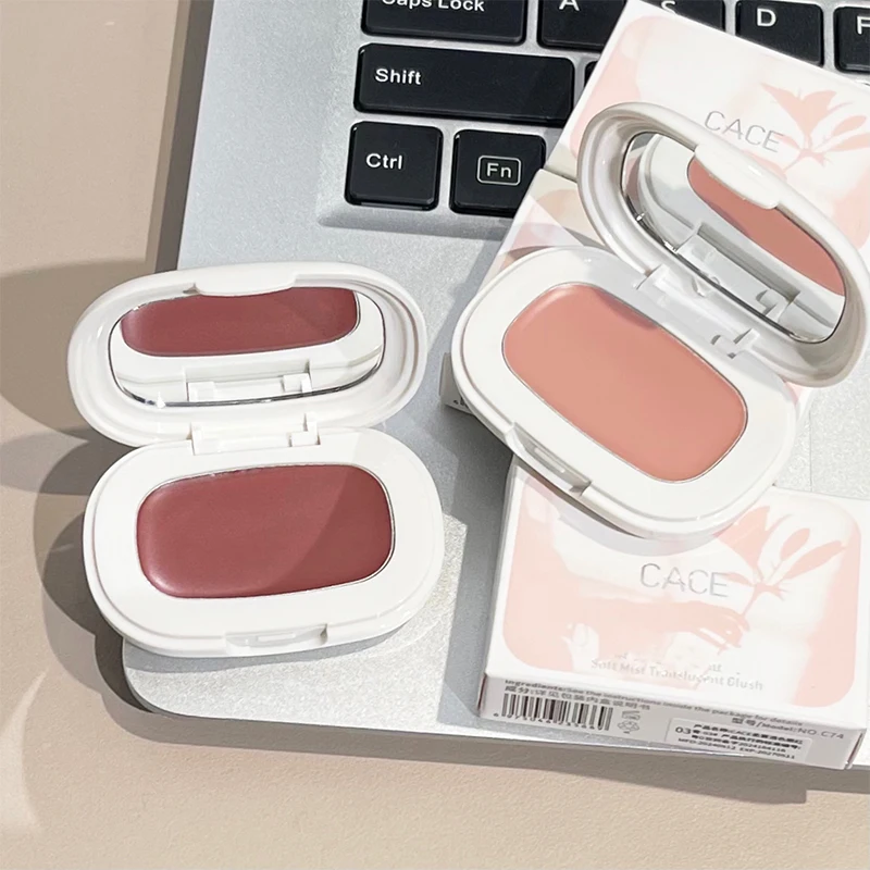 Natural Cheek Tint Blush Waterproof Matte Peach Face Blusher Rouge Shadow Palette Make Up Contour Brighten Blush Cream Cosmetics