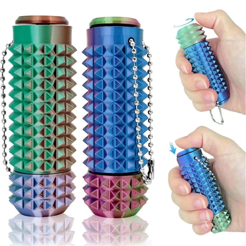 

Pain Stim Fidget Toy Spiky Grippie Stim Keychain Portable Fidget Toy for Adults Teens Stress Relief Office Desk Toy Novelty Gift