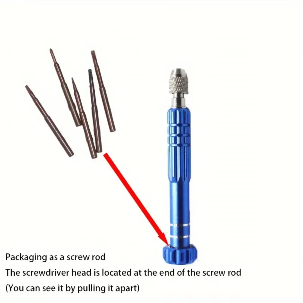 1pc 5-in-1 Multifunctional Small Screwdriver Kit Repair Tool for Eyeglass, Sunglasses, Electronics, Cellphone, Jewelry and More