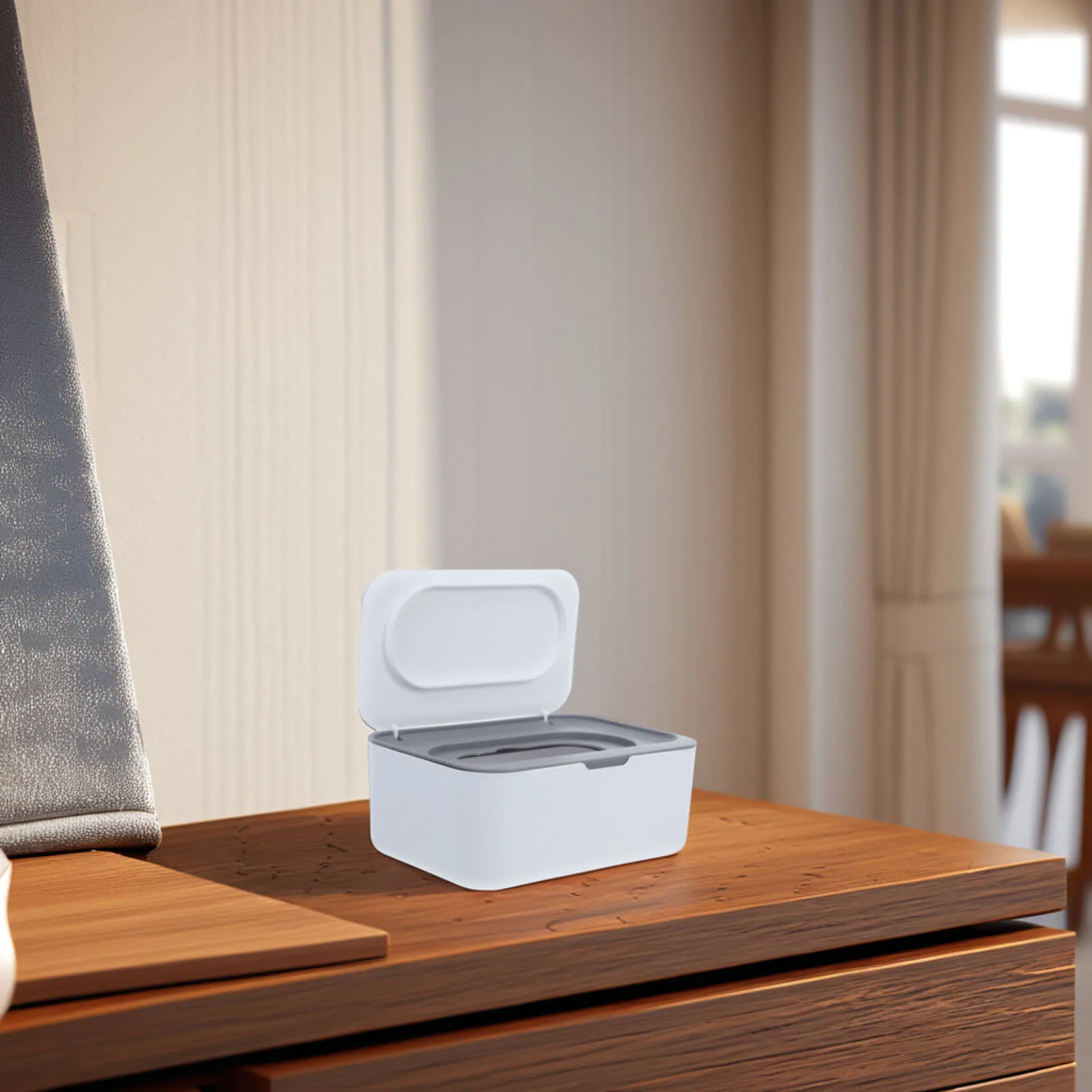 

Refillable Wet Tissue Box with Lid Keeps Wipes Fresh for Desktop Bathroom Travel Portable Wipes Dispenser Storage Case