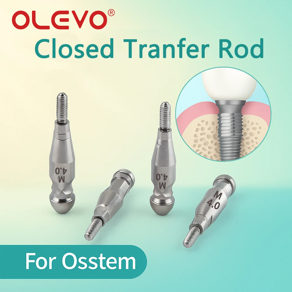 

Dental Closed Transfer Rod lmpression Coping Tray Replacement Body Titanium Fits Hiossen Osstem Mini/Regular Dentistry Lab Tools