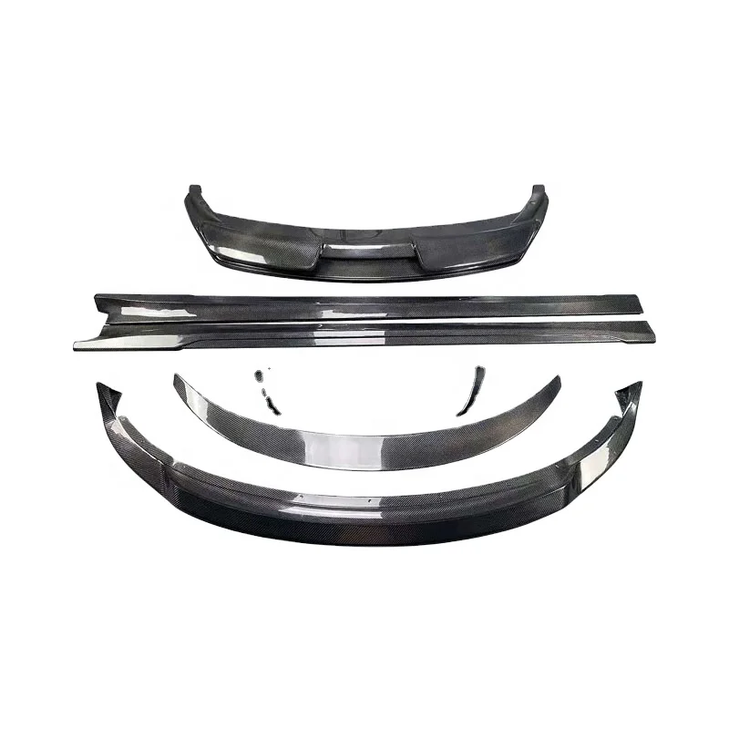 

Hot Sale Carbon Fiber Car Body Kits Artisan Style Front Lip Rear Lip Side Skirts Spoiler for Tesla Model 3