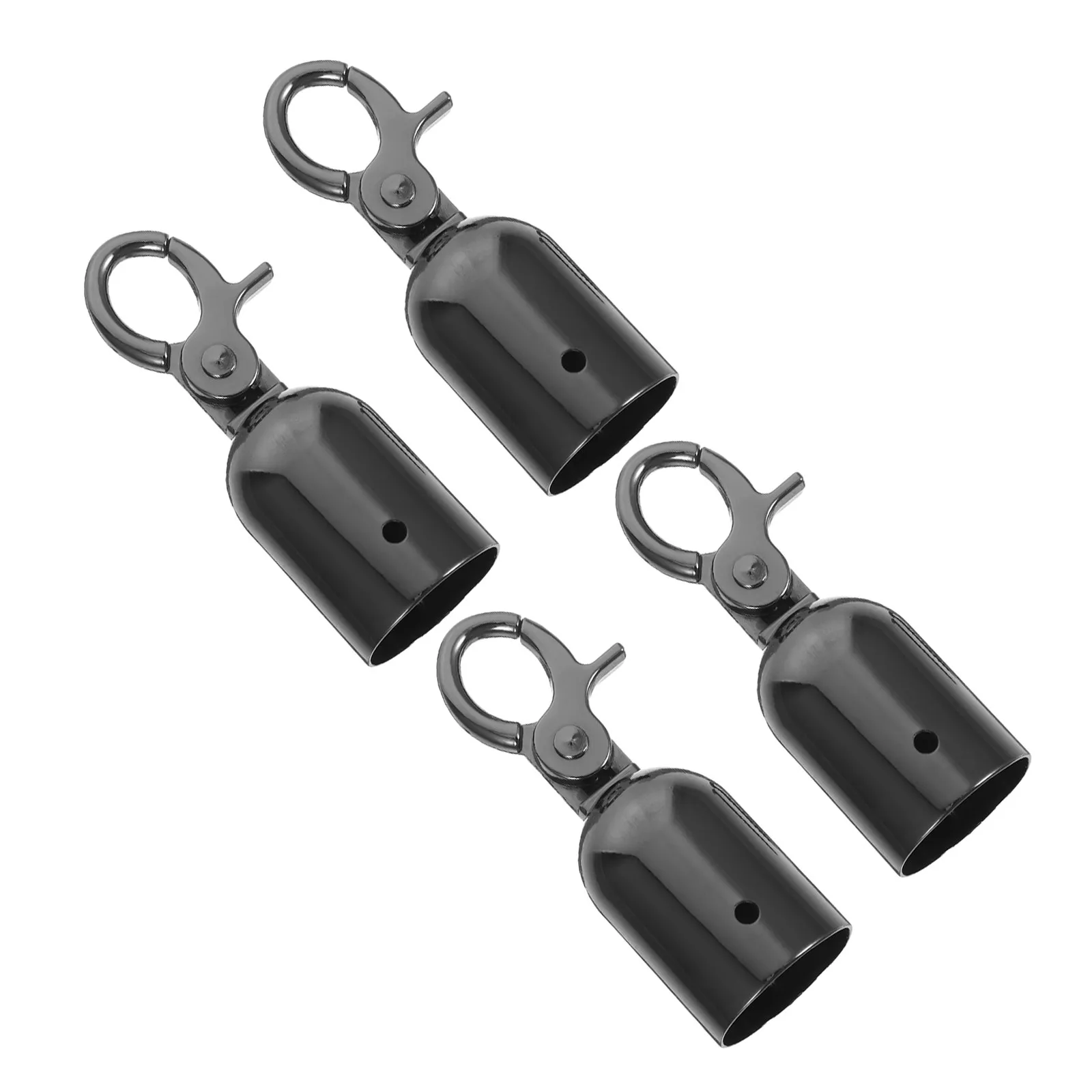 4Pcs Zinc Alloy Rope End Cord End Caps 28Mm Metal Rope Hook Fastener for Stanchions Guardrails Decking Outdoor Safety