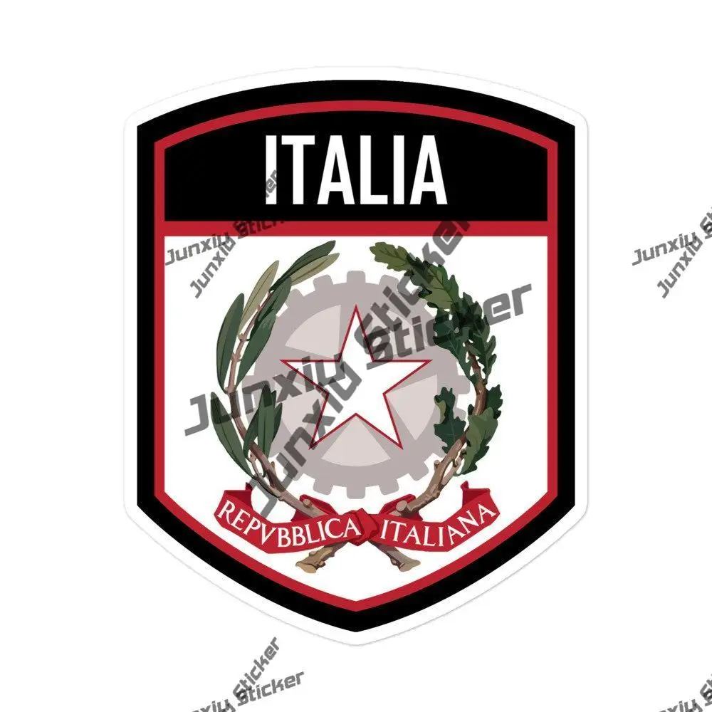 

Italy Coat Of Arms Emblem Stickers Italian Decal for Car Bike Bumper Laptop The Whole Body Cover Scratches Decoration Motorcycle