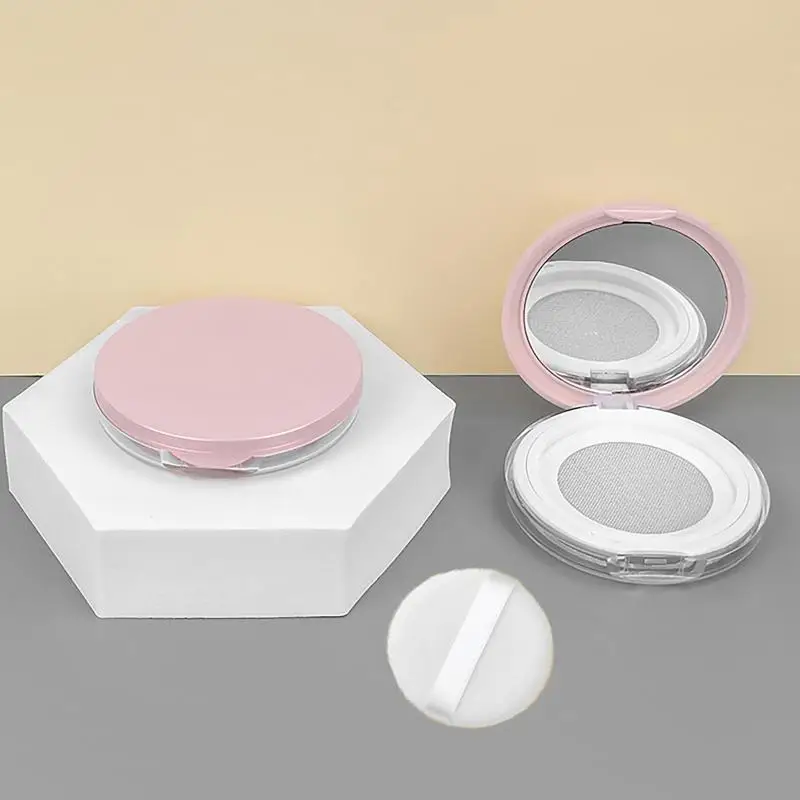 3-5g 3-5g Mini Ultra-thin Powder Box With Mirror & Powder Puff Portable Plastic Cosmetic Holder for Women Commute Makeup - Aliexpress Deal