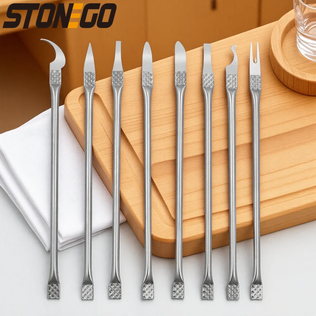 

STONEGO 8-in-1 IC Chip Repair Thin Toolset Metal Remover for Mobile Phone Computer CPU NAND IC Chip Repair