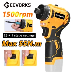 1500RPM Brushless 16.8V Electric Screwdriver 55Nm Torque Multifunctional Repairing Tool Kit Electric Screw Driver for Computers