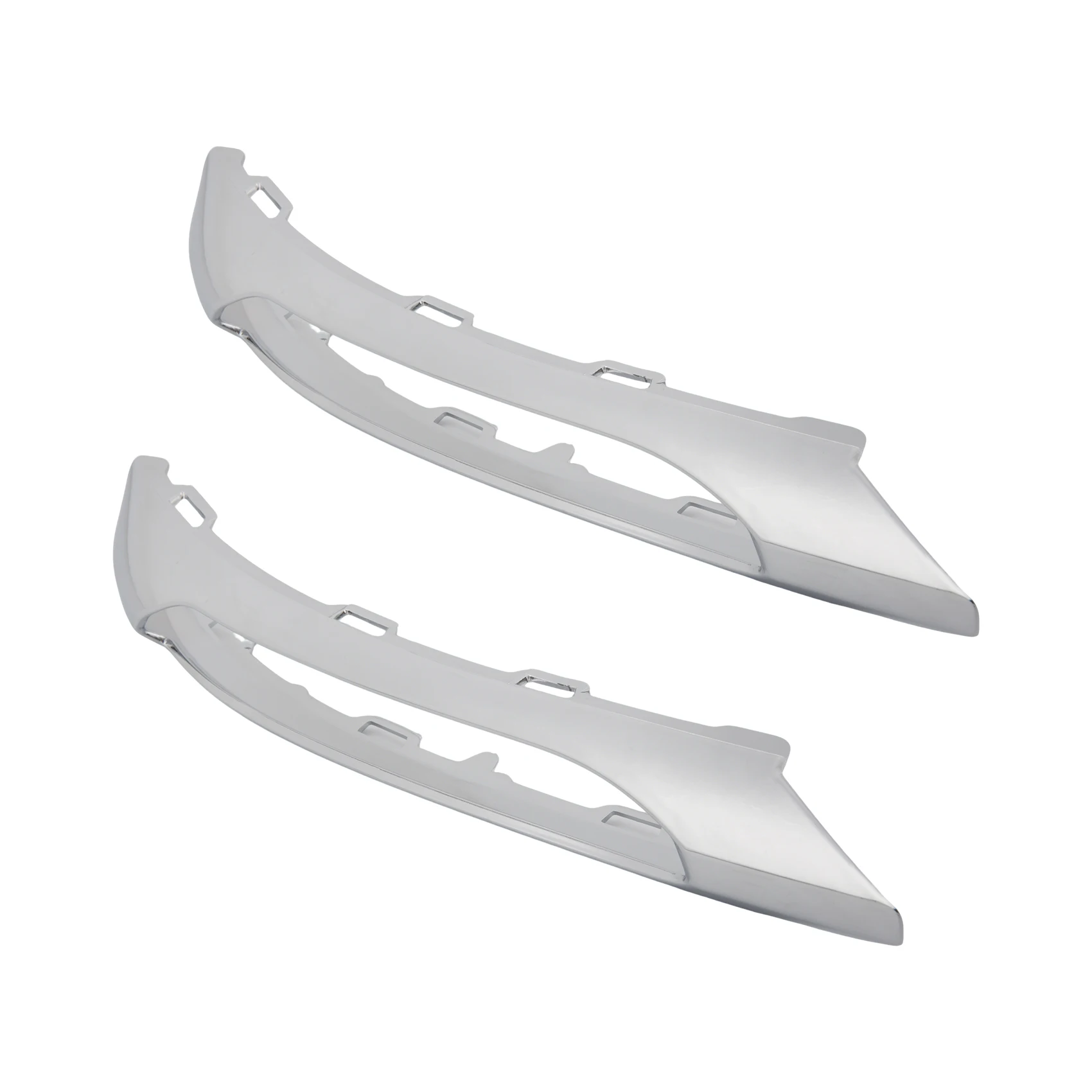 Compatible Car Front Fog Light Grille Chrome Molding Trim for Mercedes Benz W204 C200 C280 C350