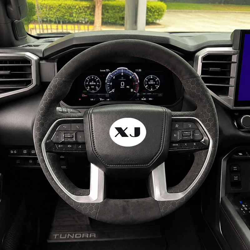 

Custom in Alcantara Car Steering Wheel Cover for Toyota Tacoma 2024 / Tundra 2022-2024 / Sequoia 2023-2024 DIY Auto Accessories