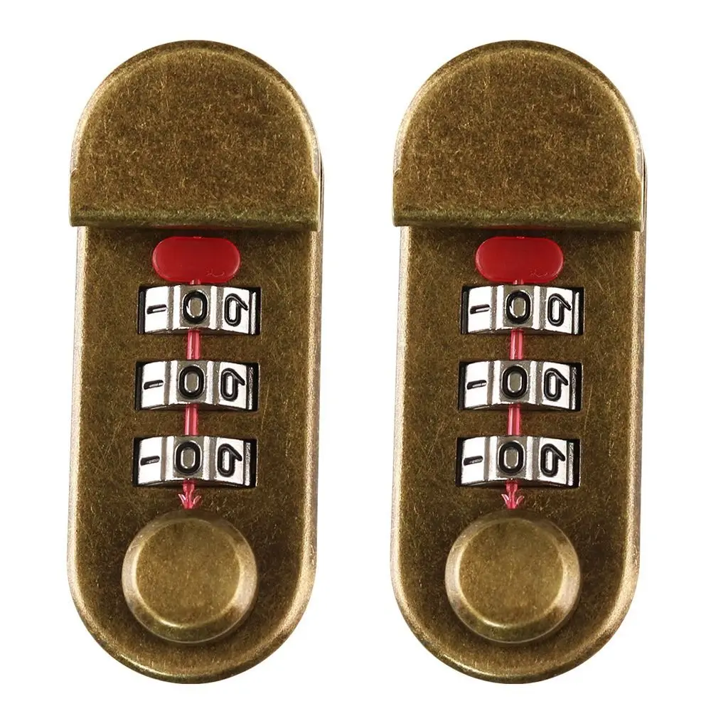 Economic Alloy Notepad Password Lock DIY Reusable Notebook Password Lock Waterproof Echanism Lock Luggage