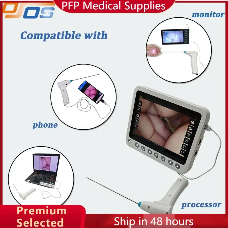 AP08 for OJOS Model 1 Cystoscope Sensor USB Interface Stainless Steel Bend Disposable Vet 120 FOV 30 FPS Compatible Windows