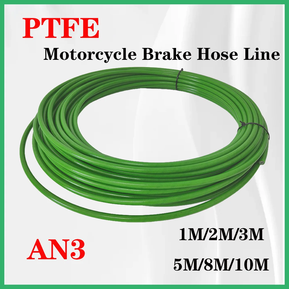 

Green Stainless Steel Braided Motorcycle Hydraulic Brake Line Clutch Oil Line Hose for Motorcycle Dirt Bike Moped Modified Pipe