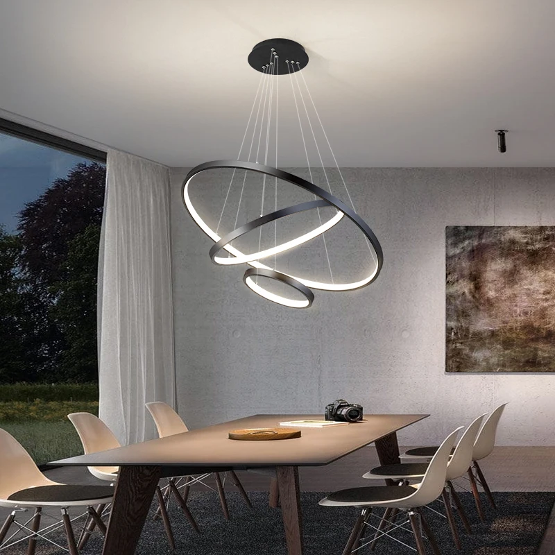 Modern Led Chandeliers Gold Living Bedroom Restaurant Wrought Iron Ceiling Chandelier Home Indoor Lighting Decor Pendant Lights image 4