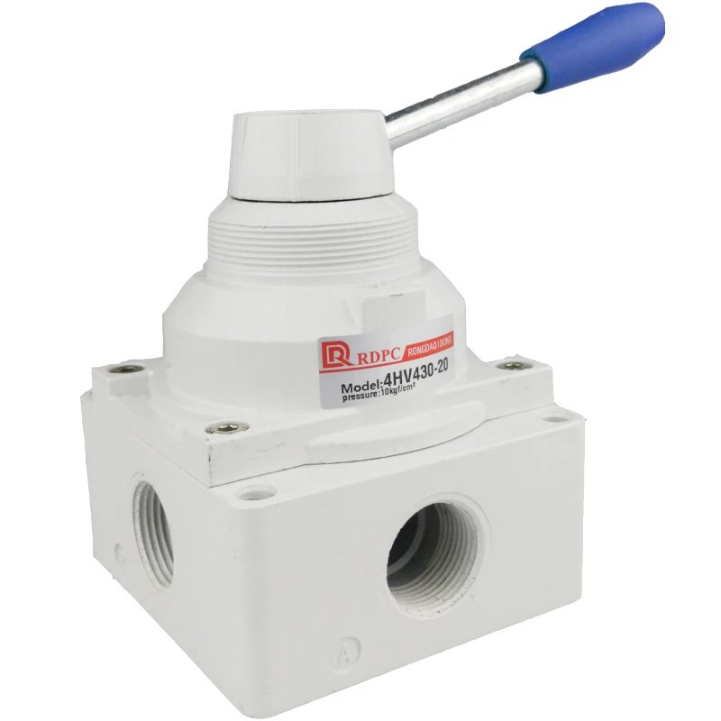 

Three position four-way manual rotary valve 4HV230-06/08 4HV330-08/10/15 4HV430-20/25 manual