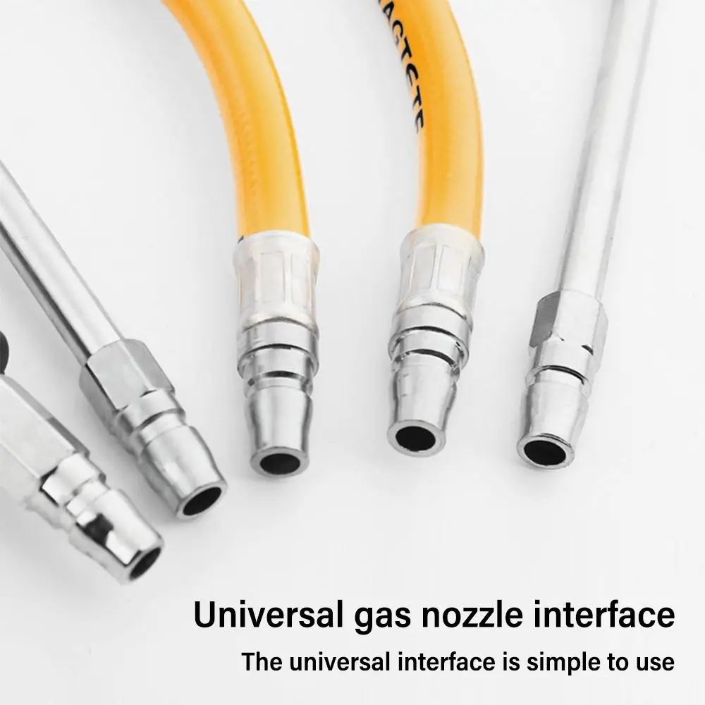 Dual Head Tire Air Pump Nozzle Multifunctional Tyre Air Connection Locking Inflatable Pump Extension Tube Multiple Models