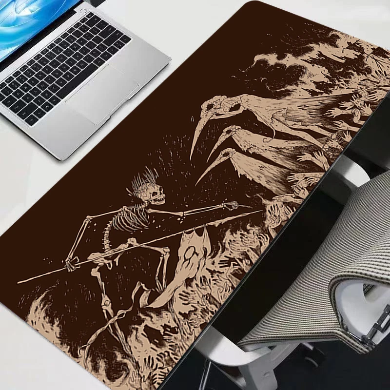 

Mouse Pad Notbook PC Gamer Keyboard Pad Terror Skeleton NonSlip Lockedge Rubber Computer Carpet Desk Mat Gamer Cabinet MousePad