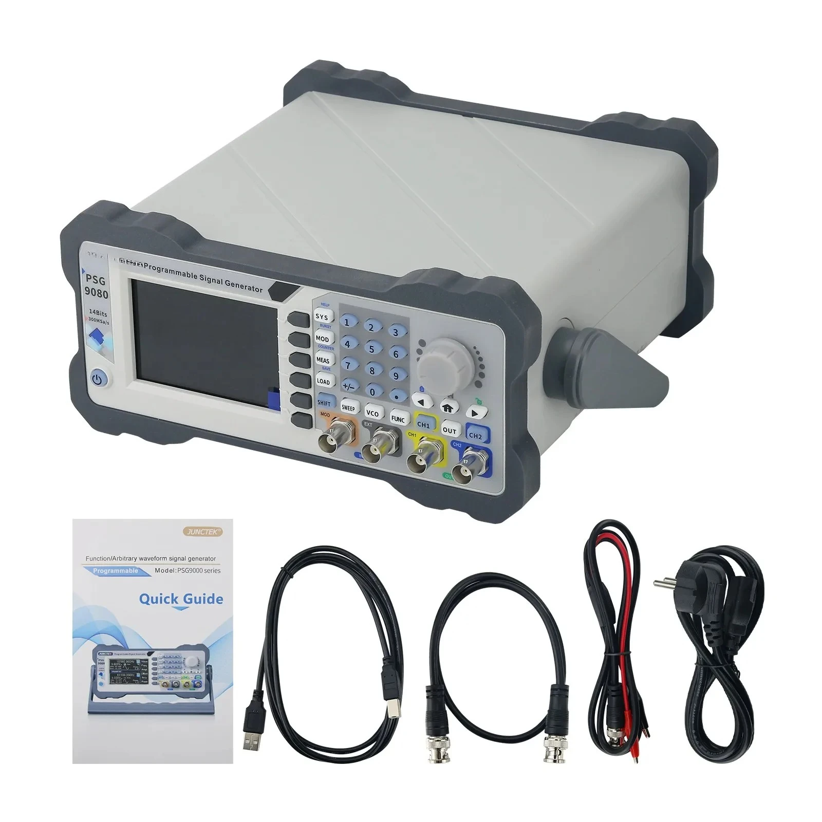 JUNTEK PSG9080 Programmable Arbitrary Generator 1MHz-80MHz Function Generator Pulse Generator