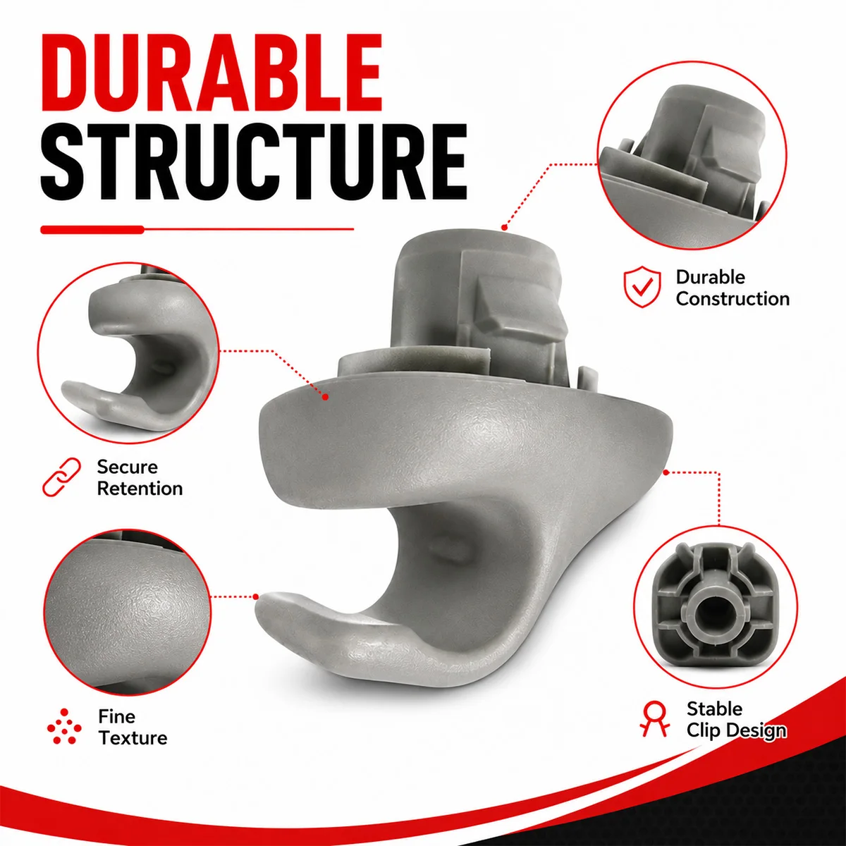 PINMOAP Car Sunshade Bracket Clip Is Suitable For Honda 98-07 Accord 96-04 Civic 07-11 CR-V 03-05 Element CSL2018 88217S01A01ZA