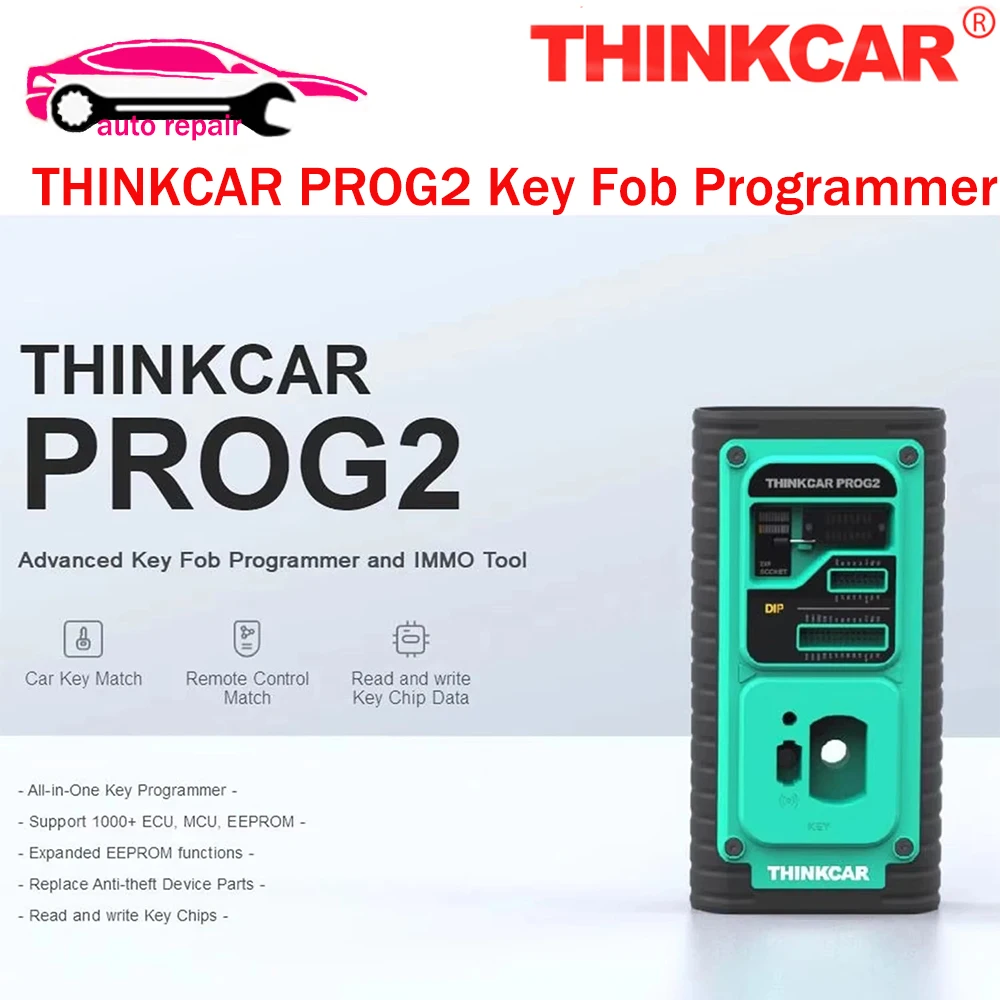 

2024 New THINKCAR PROG2 PROG 2 Advanced Key Fob Programmer and IMMO Tool Car Key Match Remote Control Match Read Write Key Chip