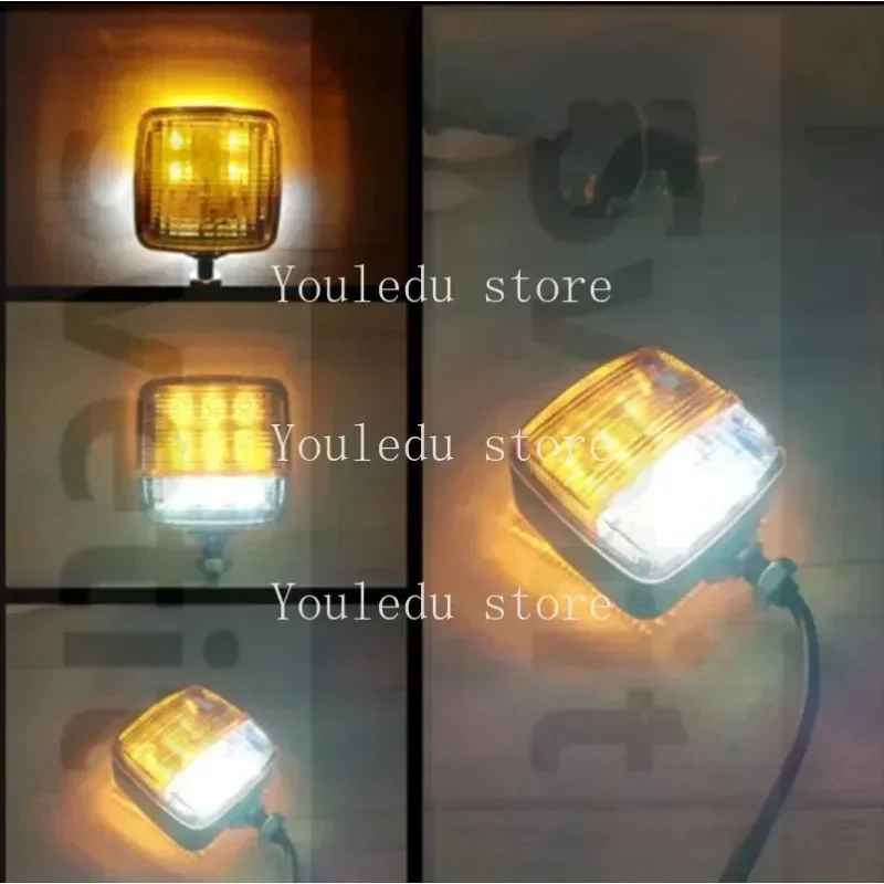 2Pcs LED Forklift Light 12v-80v Tractor Turn Signal Motorcycle Direction Indicator Amber White Truck Trailer Position Lamp New