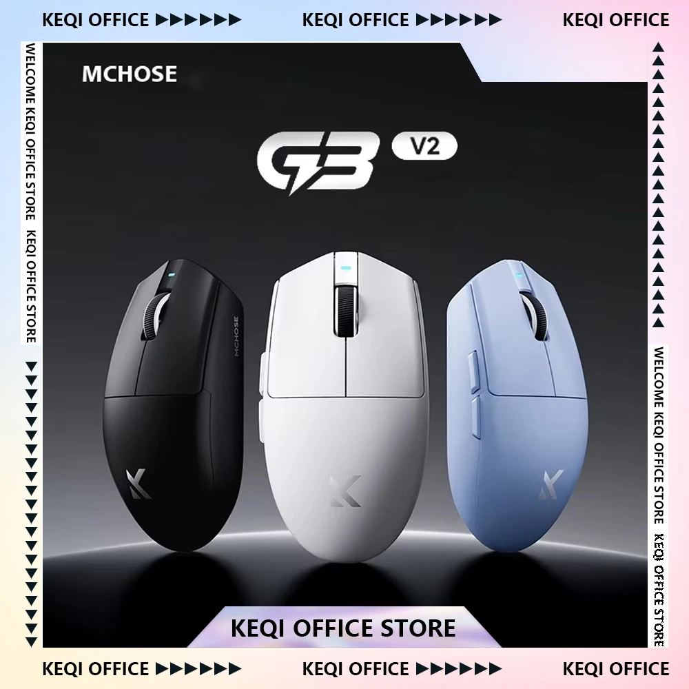 

MCHOSE G3 V2/G3 A Мышь Беспроводная Трехрежимная Легкая Bluetooth PAW3311 M HUB Ноутбук Киберспорт Игровые Мыши ПК Аксессуары Подарки