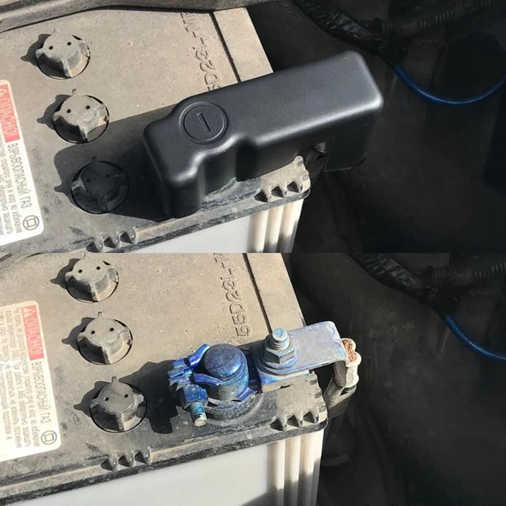 Akumulator samochodowy anoda ujemna obudowa ochronna dla Toyota FJ Land Cruiser Prado 150 V8 200 2010-2017 Rav4 2017 2018 akcesoria