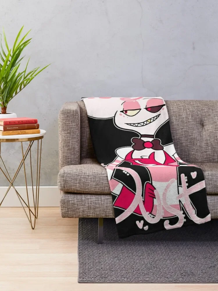 Hazbin Hotel- Angel Dust Throw Blanket Sofa Throw blankets ands decorative Blankets