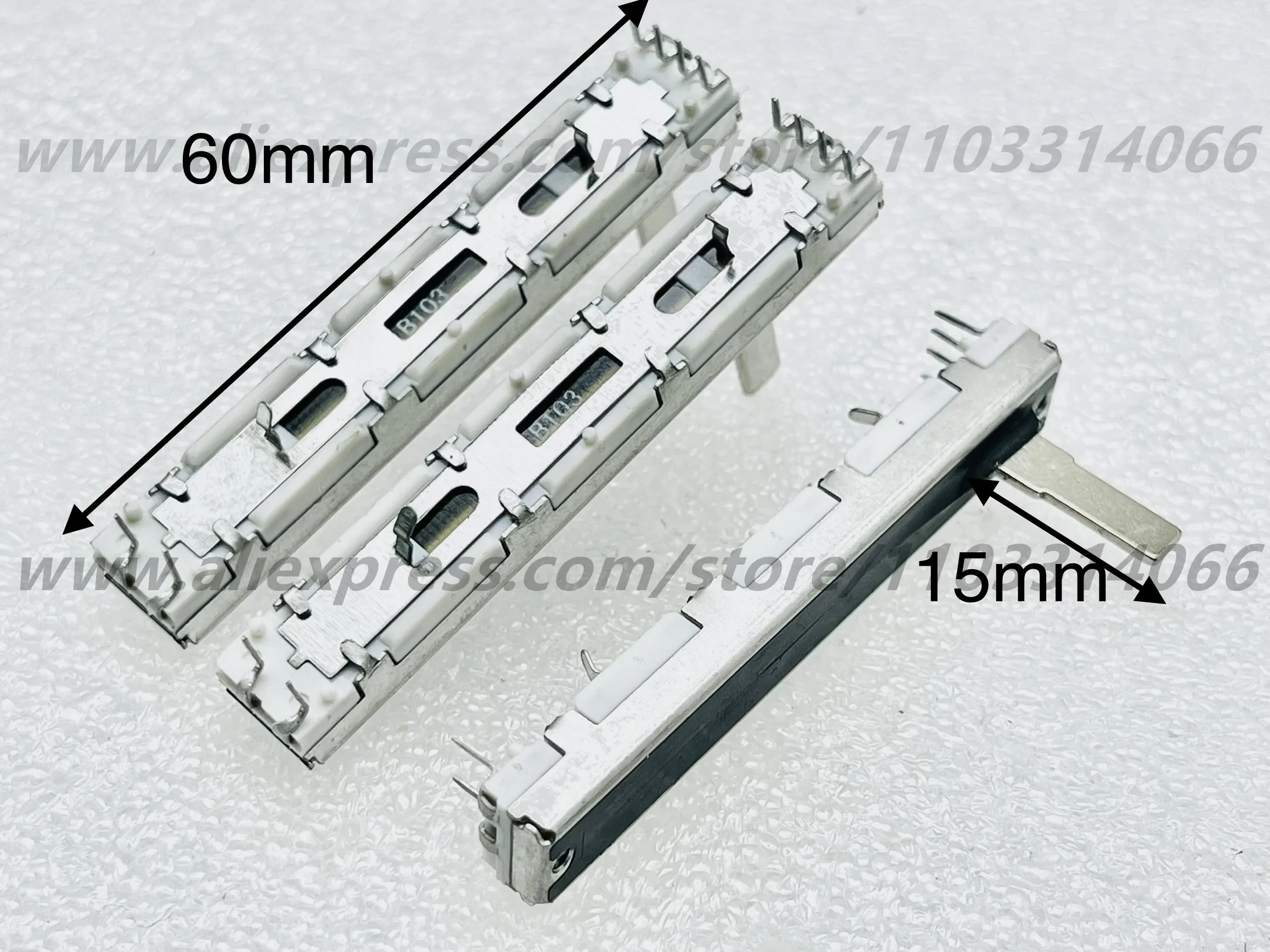 10pcs for Akai APC40 potentiometer fader B10K 10KB 60mm vertical fader pusher