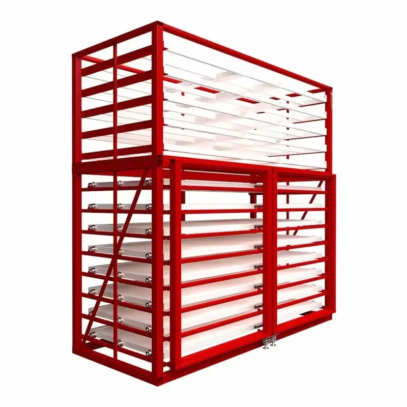 Heavy Duty Horizontal Sheet Shelf with Drawer Structure