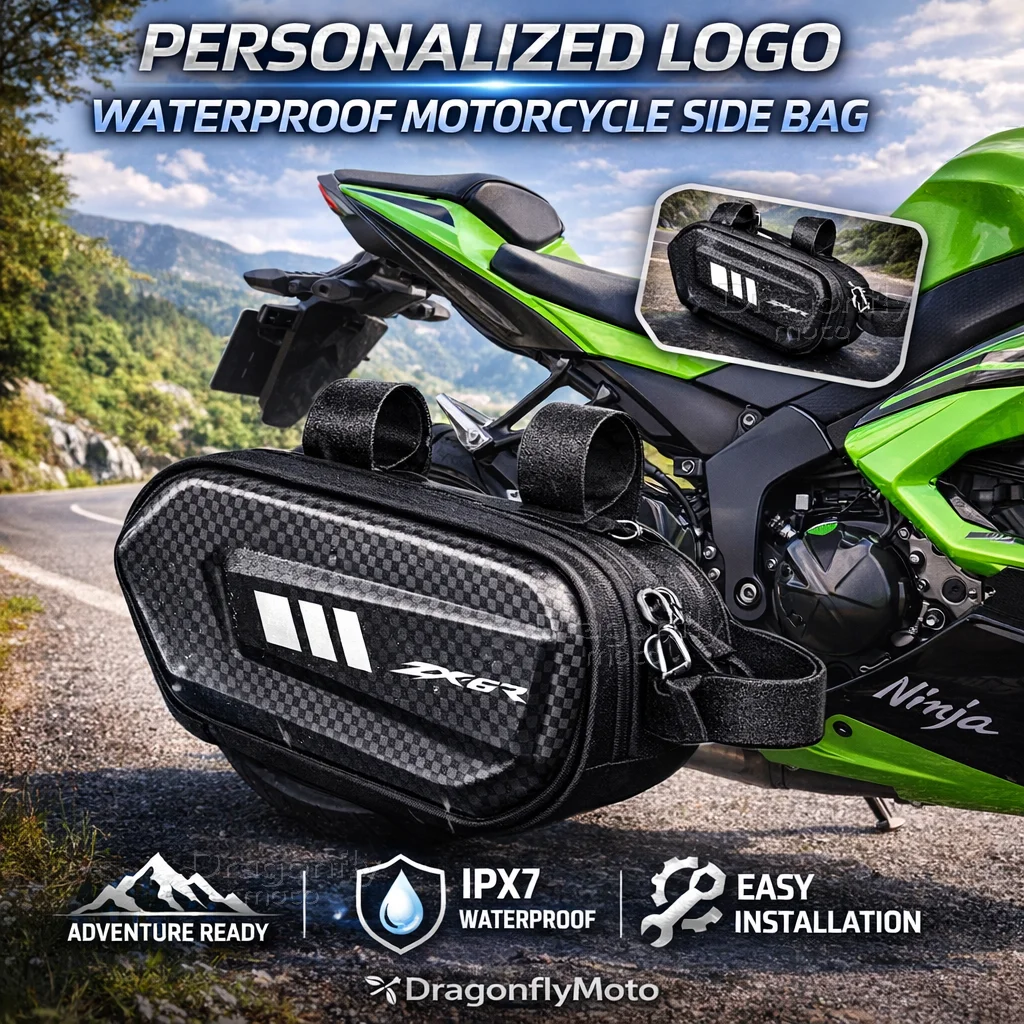 

For Kawasaki Ninja ZX6R ZX-6R ZX 6R 2009-2022 Motorcycle Side Bag Personalized Logo Waterproof Hard Shell Saddlebag