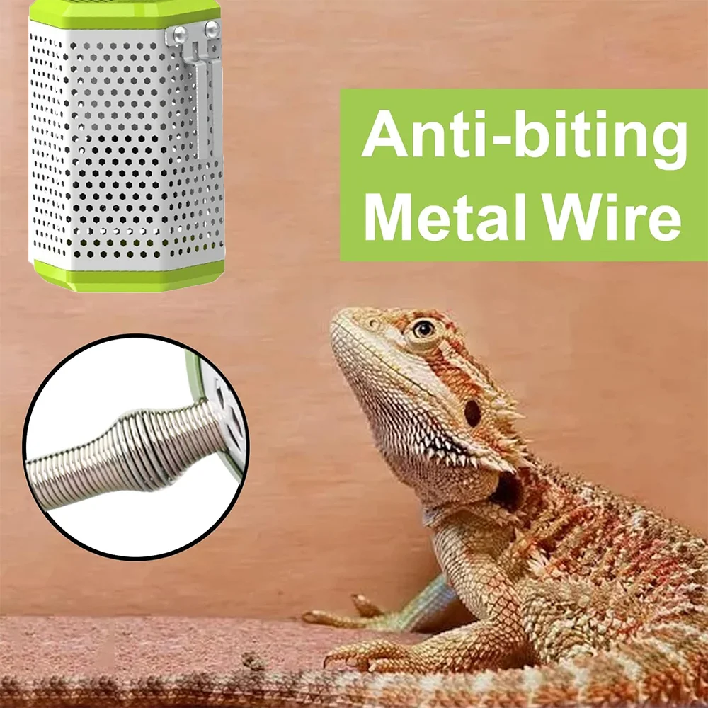 

Pet Reptile Heating Cage Cover With Metal Tube Durable Anti-scalding Heating Lamp Shade For Reptiles Amphibian And Parrot Birds