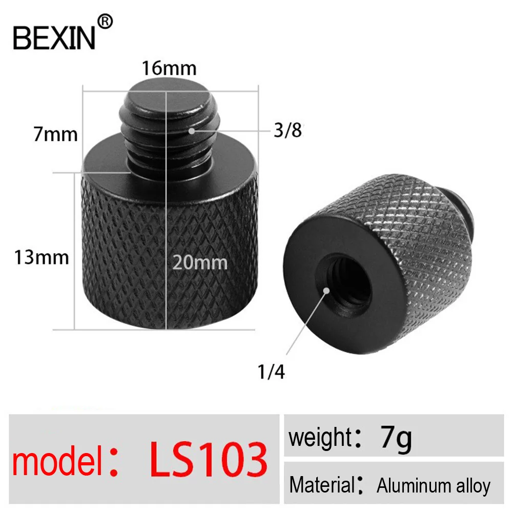 1/4 Inch Screw Mount Adapter 1/4\" To 3/8\" Male To Female Screw Mount Adapter For Camera Tripod Tripod Accessories