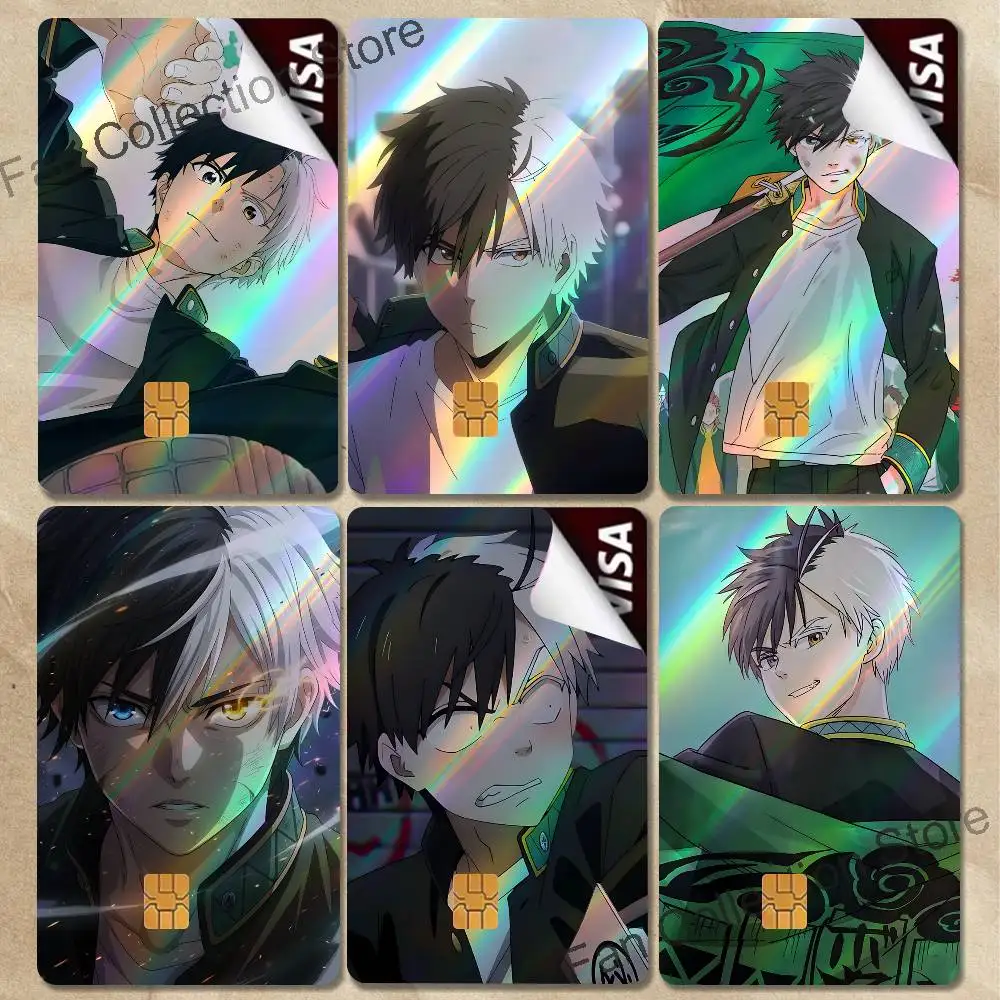 W-Wind Sakura B-Breaker Card Stickers Credit Card DIY Card Protector Stickers Film Skin CoverHolographic Laser Debit Stickers