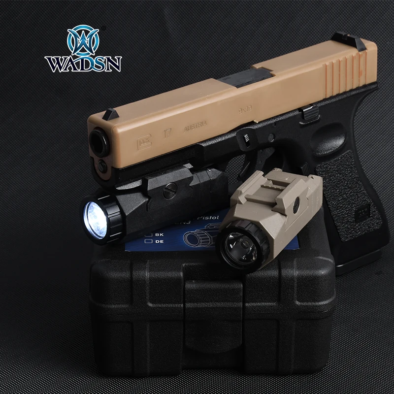 

Tactical Nylon APL Flashlight APL-C Hunting Scout Light Wadsn WML Constant/Momentary/Strobe White LED Spotlight Fit 20MM Rail