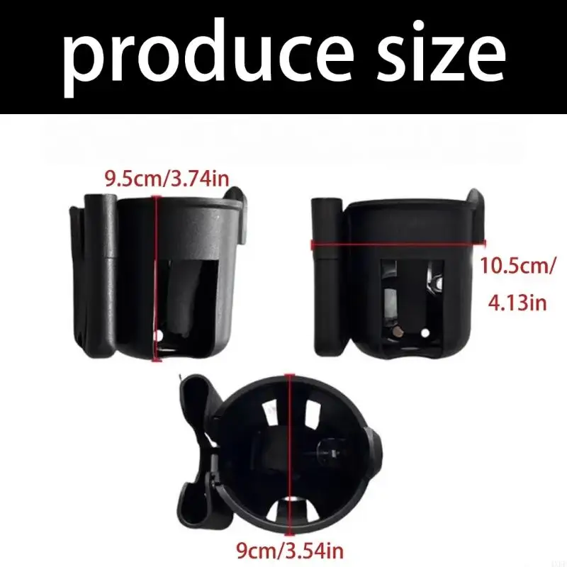Baby Strollers Cup Holder with Phone Storage Space Easy Attach Detach Mechanism