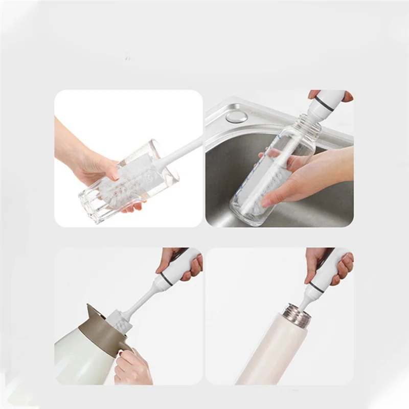 

Электрическая щетка для бутылок с молоком премиум-класса, очиститель сосков, водонепроницаемая электрическая щетка для чашек 385 х 50 х 50 мм